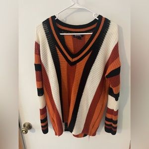 Sleek M long sleeve multicolor top